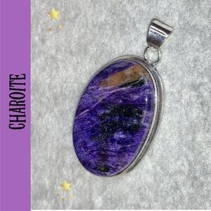AWESOME!! Charoite Gemstone Handmade Pendant